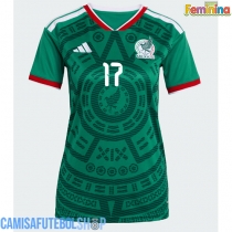 Camisa de time de futebol México Orbelin Pineda #17 Replicas 1º Equipamento Feminina Mundo 2026 Manga Curta